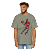 JORDAN dunk contest drawing🏀🐐 Men's Heavy Oversized Tee