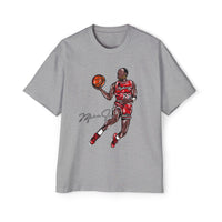 JORDAN dunk contest drawing🏀🐐 Men's Heavy Oversized Tee