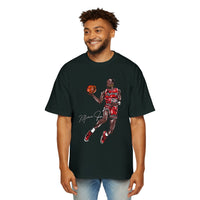 JORDAN dunk contest drawing🏀🐐 Men's Heavy Oversized Tee