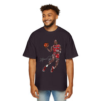 JORDAN dunk contest drawing🏀🐐 Men's Heavy Oversized Tee