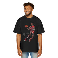 JORDAN dunk contest drawing🏀🐐 Men's Heavy Oversized Tee