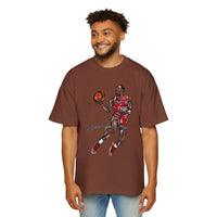 JORDAN dunk contest drawing🏀🐐 Men's Heavy Oversized Tee