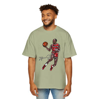 JORDAN dunk contest drawing🏀🐐 Men's Heavy Oversized Tee