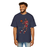 JORDAN dunk contest drawing🏀🐐 Men's Heavy Oversized Tee