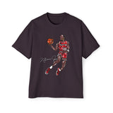 JORDAN dunk contest drawing🏀🐐 Men's Heavy Oversized Tee