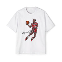 JORDAN dunk contest drawing🏀🐐 Men's Heavy Oversized Tee