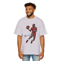 JORDAN dunk contest drawing🏀🐐 Men's Heavy Oversized Tee