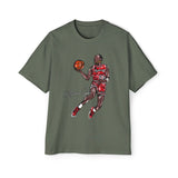 JORDAN dunk contest drawing🏀🐐 Men's Heavy Oversized Tee