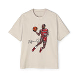 JORDAN dunk contest drawing🏀🐐 Men's Heavy Oversized Tee