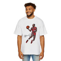 JORDAN dunk contest drawing🏀🐐 Men's Heavy Oversized Tee