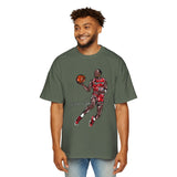 JORDAN dunk contest drawing🏀🐐 Men's Heavy Oversized Tee