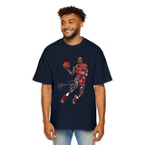 JORDAN dunk contest drawing🏀🐐 Men's Heavy Oversized Tee