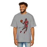 JORDAN dunk contest drawing🏀🐐 Men's Heavy Oversized Tee