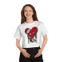 LOVE hurts ❤️‍🩹Champion Women's Heritage Cropped T-Shirt