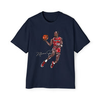 JORDAN dunk contest drawing🏀🐐 Men's Heavy Oversized Tee