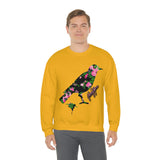 FLORAL bird logo 💐Unisex Heavy Blend™ Crewneck Sweatshirt