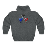 LOVE trio 💙❤️‍🩹🖤 Unisex Heavy Blend™ Hooded Sweatshirt