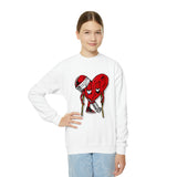 LOVE hurts ❤️‍🩹Youth Crewneck Sweatshirt