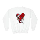 LOVE hurts ❤️‍🩹Youth Crewneck Sweatshirt