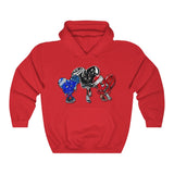 LOVE trio 💙❤️‍🩹🖤 Unisex Heavy Blend™ Hooded Sweatshirt