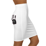 Hands on buns ✋🍑🤚 white Women's Mini Skirt